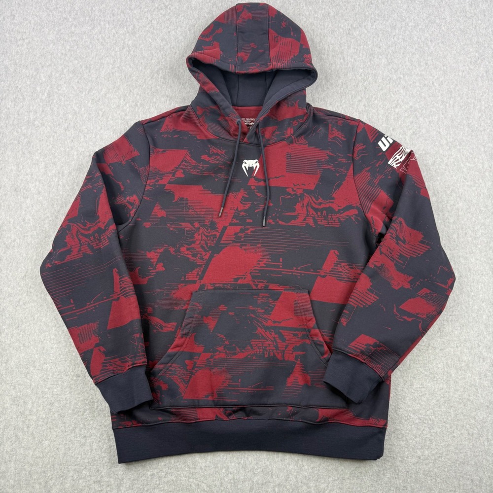 Venum Hoodie Mens XL Red UFC MMA Performance Authentic Fight Week Pullover